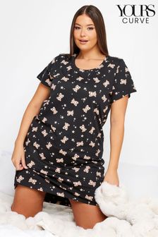 Yours Curve Black Sparkle Like A Star Nightdress (Q68939) | €27