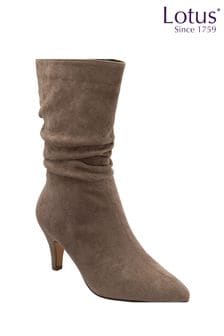 Lotus Light Brown Ankle Boots (Q68999) | OMR34