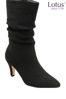 Lotus Black Ankle Boots (Q69012) | $94