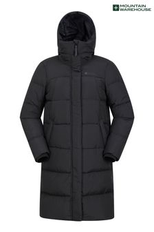 Mountain Warehouse Black Extreme Andes Womens Long Down Coats (Q69127) | €264