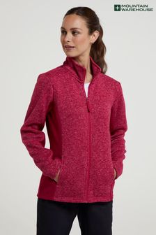 Mountain Warehouse Pink Idris Womens Panelled Fleece Jacket (Q69144) | €31
