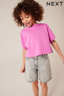 Violett - Kastenförmiges T-Shirt (3-16yrs) (Q69165) | 6 € - 10 €