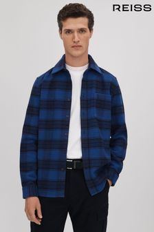 Reiss Dortch Brushed Checked Button-through Shirt (Q69265) | kr2 340