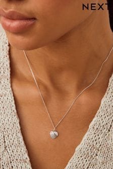 Sterling Silver Heart Necklace (Q69330) | LEI 139