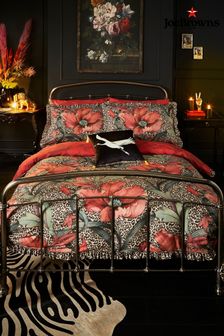 Joe Browns Red Funky Floral Leopard Reversible Bed Set (Q69394) | ₪ 279 - ₪ 419