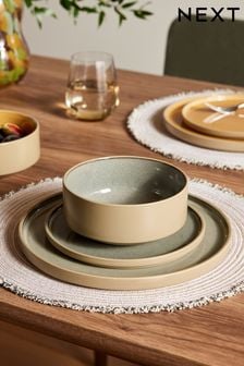 Grey Joni Reactive Glaze Dinner Set 12 Piece (Q69441) | $96