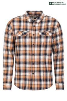 Mountain Warehouse Yellow Trace Mens Flannel Long Sleeve Shirt (Q69450) | €34