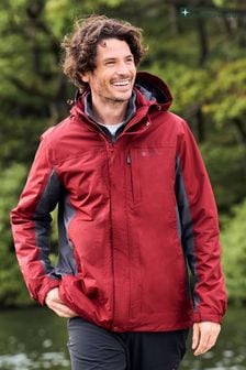 Mountain Warehouse Red Mens Thunderstorm Waterproof 3-In-1 Jacket (Q69452) | SGD 217