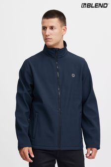 Modra - Blend lahka jakna s širokim ovratnikom (Q69519) | €20