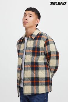 Blend Blue Quilted Checked Shacket (Q69542) | €27