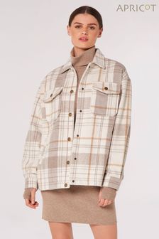 Apricot方格圖案經典棕色/白色襯衫外套 (Q69595) | HK$504