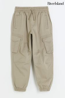 Natural - River Island Boys Hatch Cargo Trousers (Q69664) | kr330 - kr400