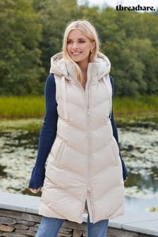 Threadbare Longline Hooded Padded Gilet (Q69706) | $69