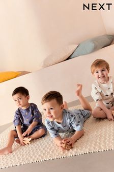 蓝色/灰色恐龙 - 短睡衣3件裝 (9個月至8歲) (Q69712) | NT$930 - NT$1,200