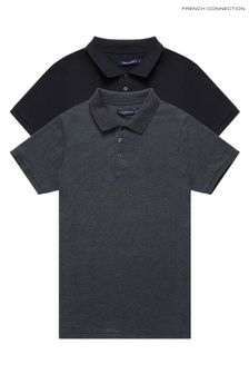 French Connection Melange J Polo Shirts 2 Pack