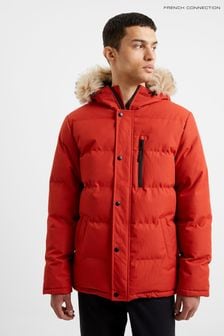 French Connection Burnt Mid Length Row Parka