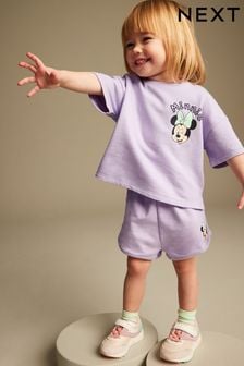 紫色 - Disney短褲睡衣套裝 (3個月至7歲) (Q69863) | NT$670 - NT$840