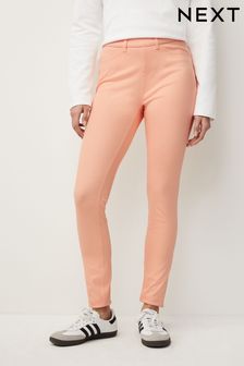 Peach Pink Jersey Denim Leggings (Q69966) | OMR9
