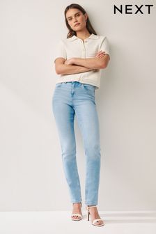 Blau gebleicht - Superweiche Slim-Jeans (Q69982) | 38 €