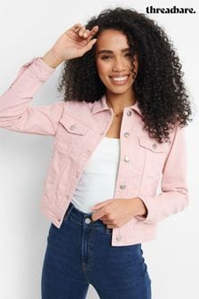 Threadbare Pink Classic Denim Jacket (Q70166) | 179 SAR