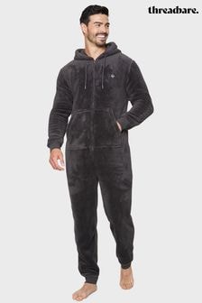 Threadbare Grey Fleece Hooded All-In-One (Q70244) | $69