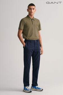 Niebieski - Gant spodnie typu chino o dopasowanym kroju Tech Prep™ (Q70366) | 790 zł