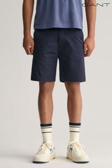 Azul - Pantalones cortos chinos de niño adolescente de Gant (Q70388) | 78 €