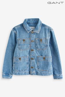 Gant藍色牛仔工作夾克外套 (Q70395) | NT$6,300