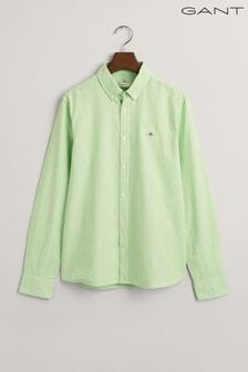 GANT Teens Green Striped Oxford Shirt (Q70429) | SGD 116
