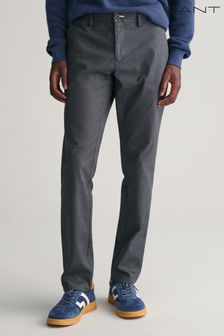 Серый - Gant узкие брюки чинос из Технологи-Преп™ (Q70446) | €166