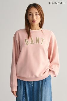 Розовый - Толстовка с круглым вырезом и логотипом Gant (Q70603) | €133