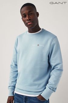 Синій - Gant Printed Graphic Crew Neck Sweatshirt (Q70655) | 4 577 ₴