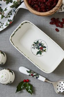 Portmeirion The Holly and the Ivy Cranberry Dish & Spoon (Q70896) | €45