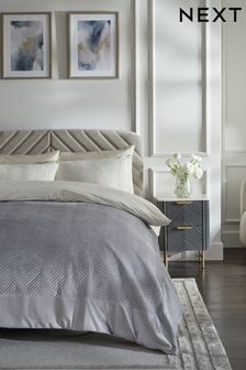 Grey Madison Quilted Bedspread (Q70961) | 245 QAR - 441 QAR