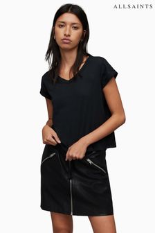 AllSaints Black Anna T-Shirt (Q70985) | KRW96,100