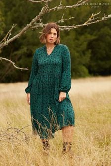 Live Unlimited Jersey Nehru Collar Relaxed Dress (Q71133) | SGD 106