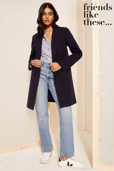 Next navy coatigan top