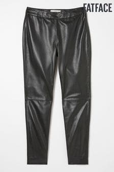 FatFace Black Lana Leather Tapered Trousers (Q71330) | €107