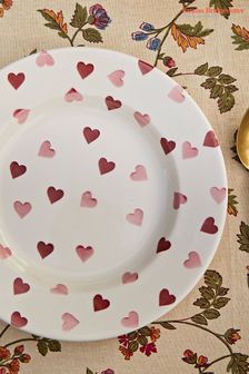 Emma Bridgewater Cream Pink Hearts 10 1/2 Inch Plate (Q71375) | ₪ 116