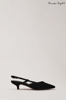 Phase Eight Black Velvet Kitten Heel Shoes (Q71547) | 76 €