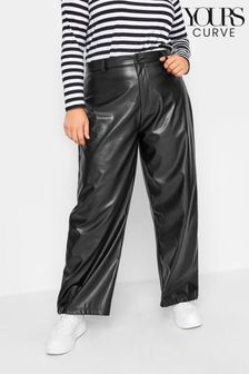 Yours Curve Black Dad Trousers (Q71597) | €13.50