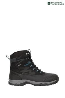 Mountain Warehouse Black Ultra Piste Basher Mens Waterproof Snow Boots (Q71784) | SGD 279