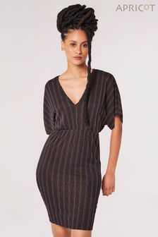 Apricot Black Multicolour Stripe Batwing Dress (Q71843) | €18.50