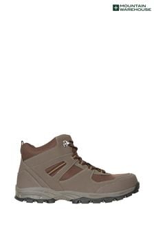 Mountain Warehouse Brown Wide Fit Mcleod Walking Boots (Q71886) | €58
