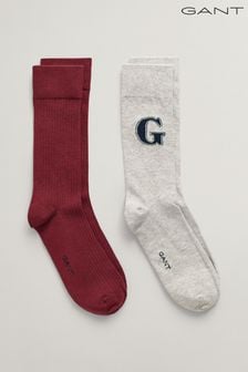 Gris - Coffret cadeau 2 paires de chaussettes Gant (Q71909) | €9
