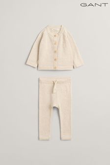 GANT Baby Cream Cardigan & Pants Gift Set