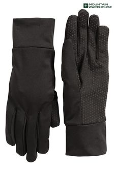 Mountain Warehouse Black Mens Grippi Lining Gloves (Q71951) | €33