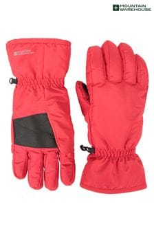 Mountain Warehouse Red Mens Fleece Lined Ski Gloves (Q71957) | €28