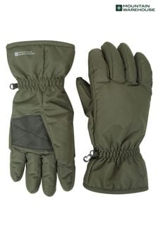 Mountain Warehouse Green Mens Fleece Lined Ski Gloves (Q71979) | 28 €