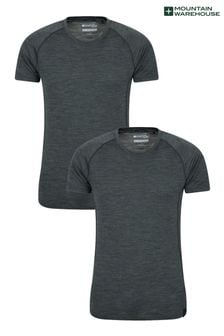 Mountain Warehouse Grey Summit Mens Merino Thermal T-Shirt Multipack (Q71988) | 98 €